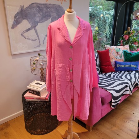 Pink Duster Coat