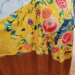 Yellow Tassel Poncho