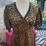 Black and Gold Leopard Dress