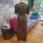 Black and Gold Leopard Dress