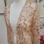 Pale Pink Sequin Kimono