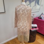 Pale Pink Sequin Kimono
