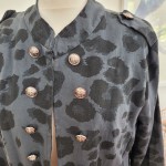 Animal Print Military Style Jacket