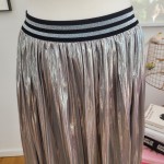 Silver Pleated Skirt