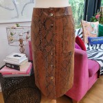 Snake Print Skirt