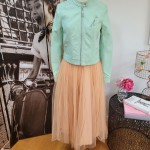 Peach Tulle Skirt - Medium