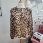 Leopard Chiffon Blouse