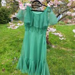 Vintage Green Sparkly Dress