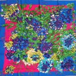 Vera Neumann Floral Silk Scarf