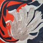 Abstract Floral Scarf