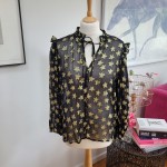 Black and Gold Blouse