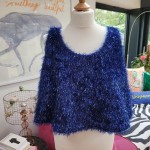 Blue Tinsel Top