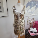 Gold and Platinum Sequin Dress