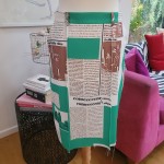 Newspaper Print Skirt