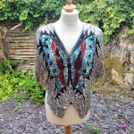 Vintage Silk Butterfly Top