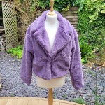 Purple Faux Fur Jacket