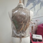Silver Sequin Waistcoat