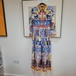 Blue Floral Porcelain Dress