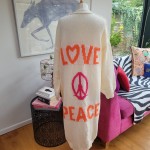Cream Love and Peace Cardigan